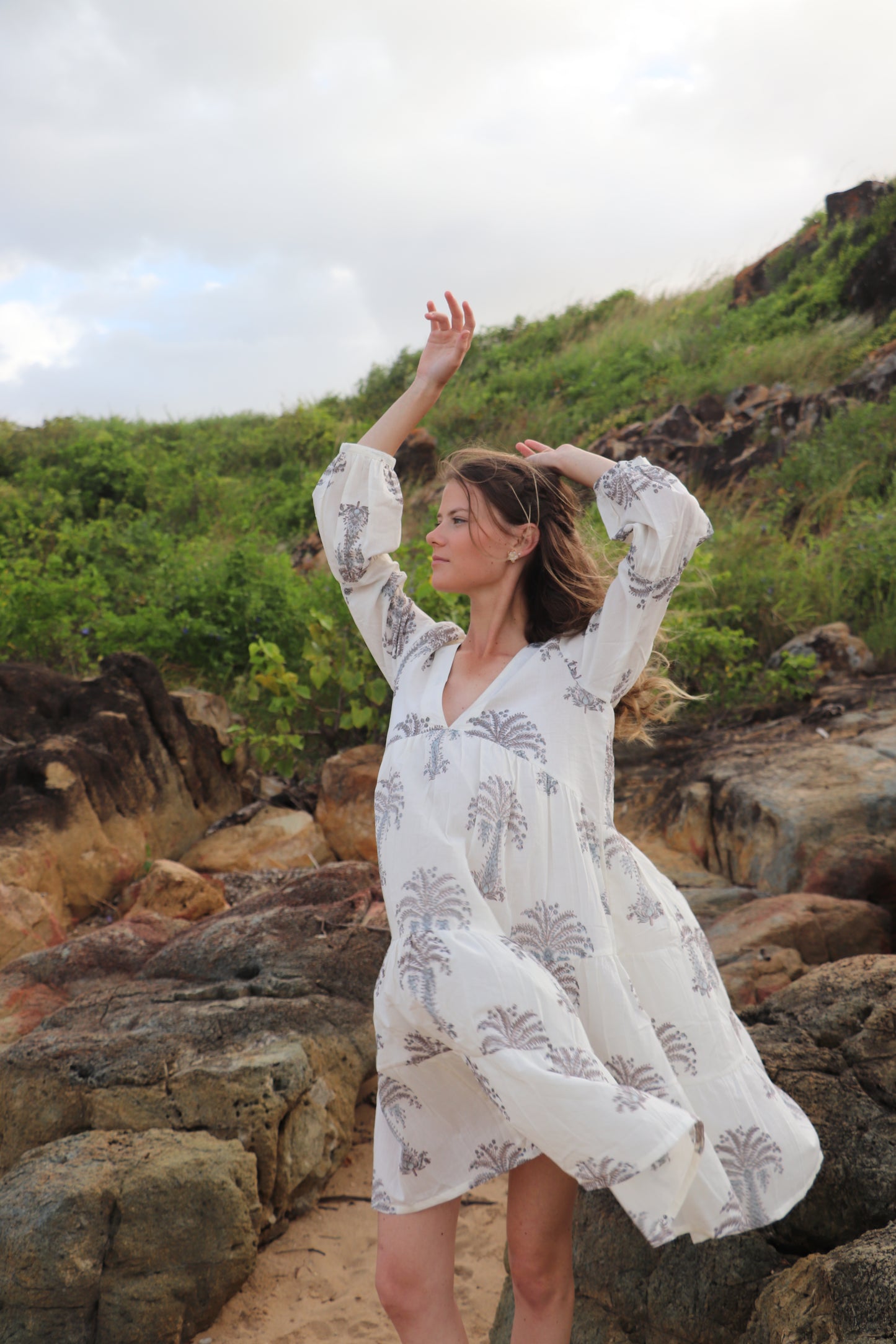 Detail of relaxed silhouette and minimal design