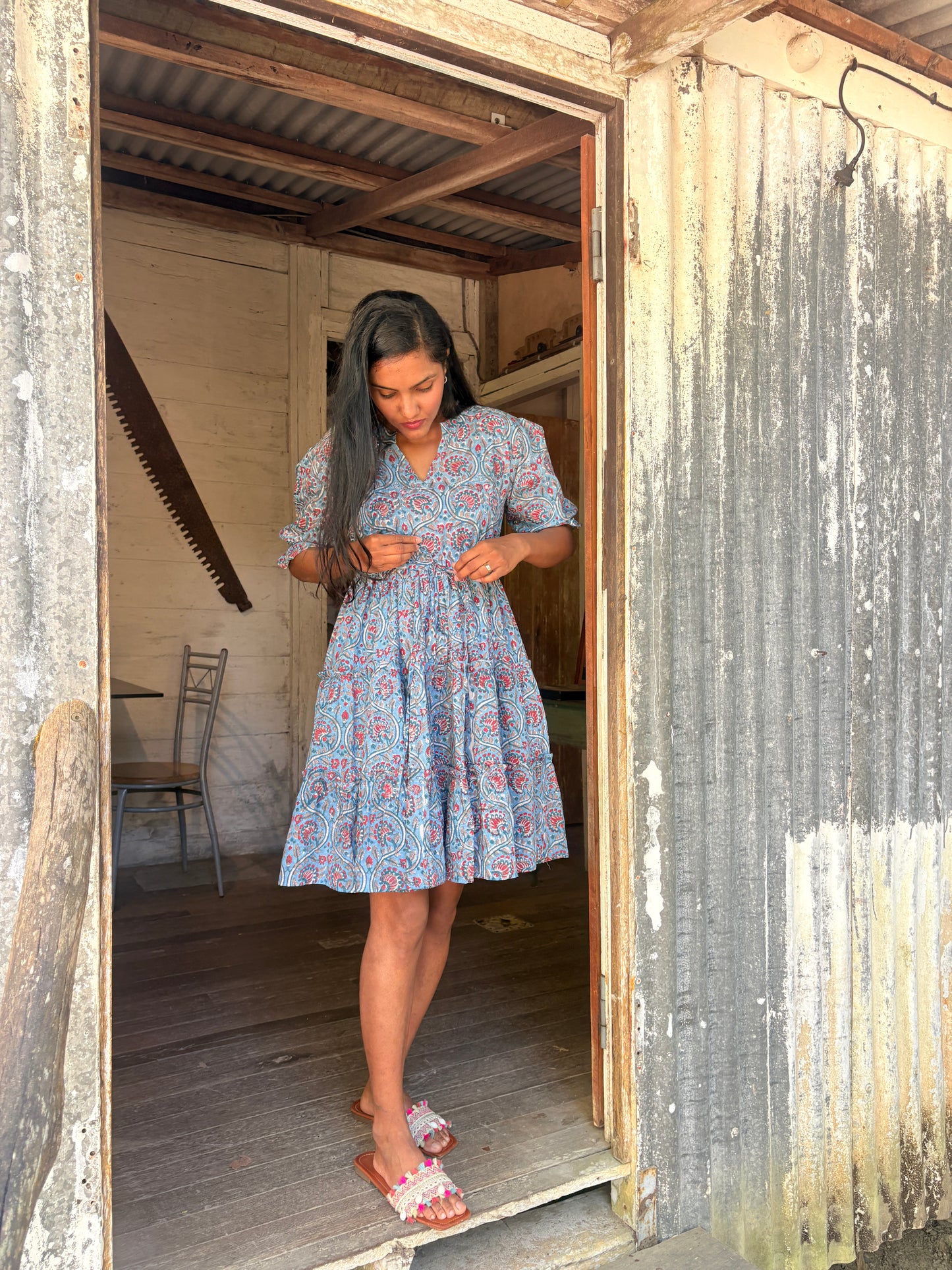 Naisha Blue Mini Dress