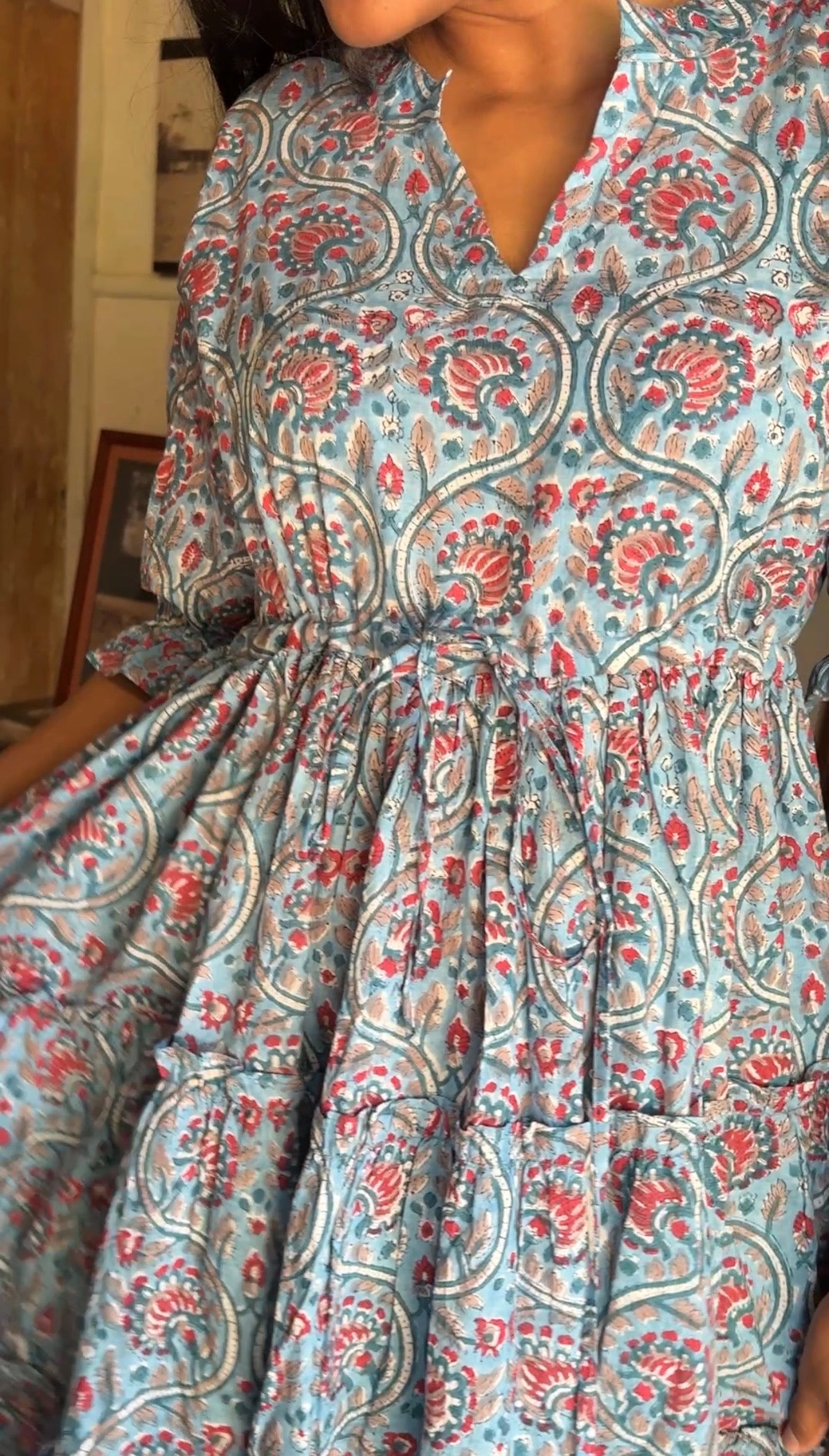 Naisha Blue Mini Dress