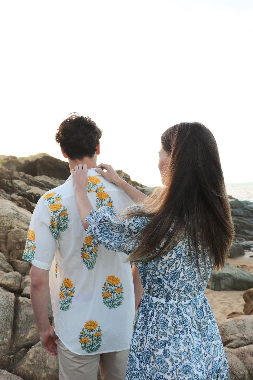 Full view of Honey Glow unisex yellow shirt